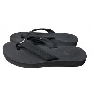 Reef Cushion Breeze Flip Flops Size 8 Black NWOT Thongs Open Toe Casual Beachy